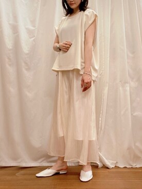 MAEDA KANAさん（レディース・163cm）の夏コーディネート