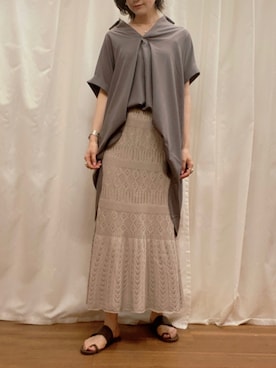 MAEDA KANAさん（レディース・163cm）の夏コーディネート