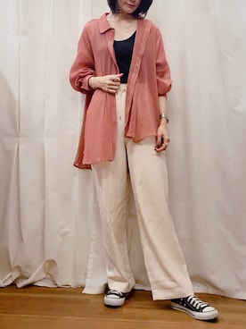 MAEDA KANAさん（レディース・163cm）の夏コーディネート