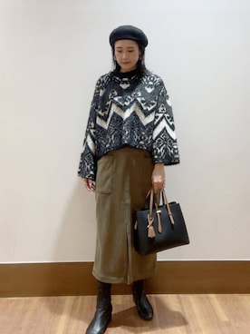 MAEDA KANAさん(レディース・163cm)の冬コーディネート