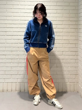 「スリーストライプス」｜Yuzuさん（レディース・155cm）の夏コーディネート