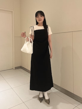 「FREE'S MART（フリーズマート）のアイテム（ワンピース）」を使った、reeena053さん（レディース・153cm）の夏コーディネート