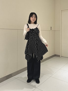 「アイテム（ワンピース/ドレス）」を使った、reeena053さん（レディース・153cm）の秋コーディネート