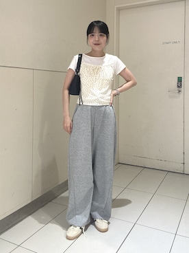 「カットソー」｜reeena053さん（レディース・153cm）の夏コーディネート