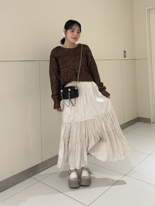 ◇シャイニーティアードスカート（スカート）｜FREE'S MART（フリーズ