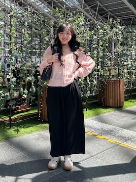 「FREE'S MART（フリーズマート）のアイテム（スラックス）」を使った、reeena053さん（レディース・153cm）の春コーディネート