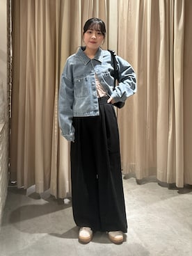 「FREE'S MART（フリーズマート）のアイテム（ジャケット/アウター）」を使った、reeena053さん（レディース・153cm）の春コーディネート