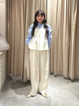 「FREE'S MART（フリーズマート）のアイテム（その他トップス）」を使った、reeena053さん（レディース・153cm）の春コーディネート