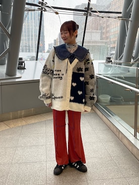 「アイテム（カーディガン/ボレロ）」を使った、つぐみさん（レディース・162cm・20代）の秋コーディネート