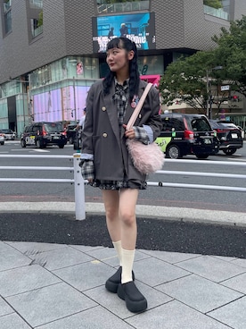 「アイテム（レッグウェア）」を使った、つぐみさん（レディース・162cm・20代）の夏コーディネート