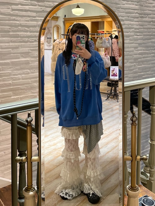 悠*里様 CIAOPANIC ティアードレースフレアレイヤードフリルパンツ