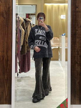 「CIAOPANIC（チャオパニック）のアイテム」を使った、つぐみさん（レディース・162cm）の秋コーディネート