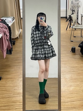 「アイテム（レッグウェア）」を使った、つぐみさん（レディース・162cm）の夏コーディネート