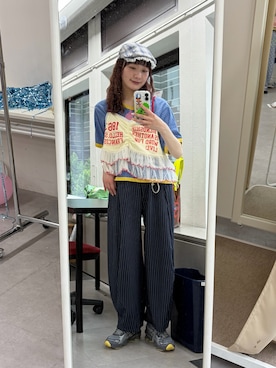 「HELLO.SANFRANCISCO（ハローサンフランシスコ）のアイテム」を使った、つぐみさん（レディース・162cm）の夏コーディネート