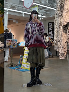 「RePRODUCTION LABEL（リプロダクションレーベル）のアイテム」を使った、つぐみさん（レディース・162cm）の春コーディネート