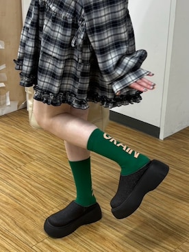 「アイテム（レッグウェア）」を使った、つぐみさん（レディース・162cm・20代）の夏コーディネート