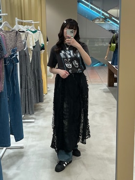 「162cm」｜「アイテム（ワンピース/ドレス）」を使った、つぐみさん（レディース・162cm）の夏コーディネート