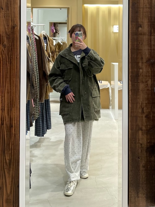 UNESS/ユーネス】加工コーデュロイモッズコート（モッズコート