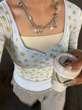 「LILY BROWN（リリーブラウン）のアイテム（アクセサリー）」を使った、cnmibeさん（レディース・160cm）の夏コーディネート