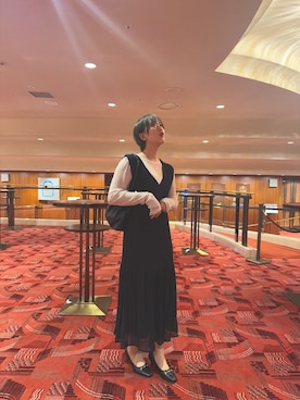 「アイテム（ワンピース/ドレス）」を使った、も〜え〜。さん（レディース・167cm・20代）の秋コーディネート