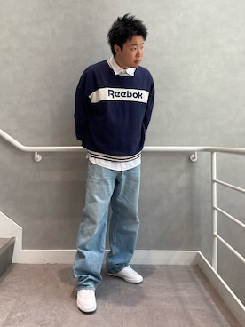 「Reebok（リーボック）のアイテム」を使った、KYONさん（メンズ・175cm）の春コーディネート