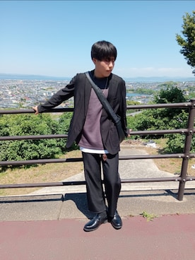 「Avail（アベイル）のアイテム（スラックス）」を使った、ゆさrreenn0916さん（メンズ・165cm）の春コーディネート