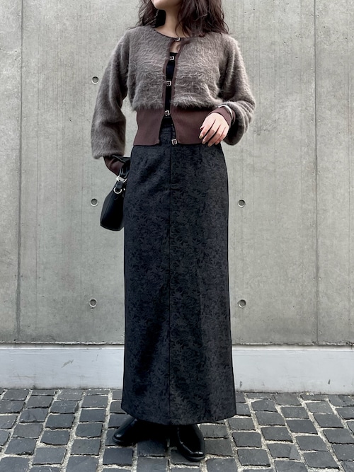 【&ｇ'aime 】花柄タイトスカート　Floral Tight Skirt