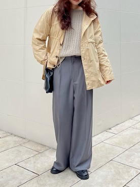 「&g'aime（アンジェム）のアイテム」を使った、宇野さん（レディース・162cm）の春コーディネート