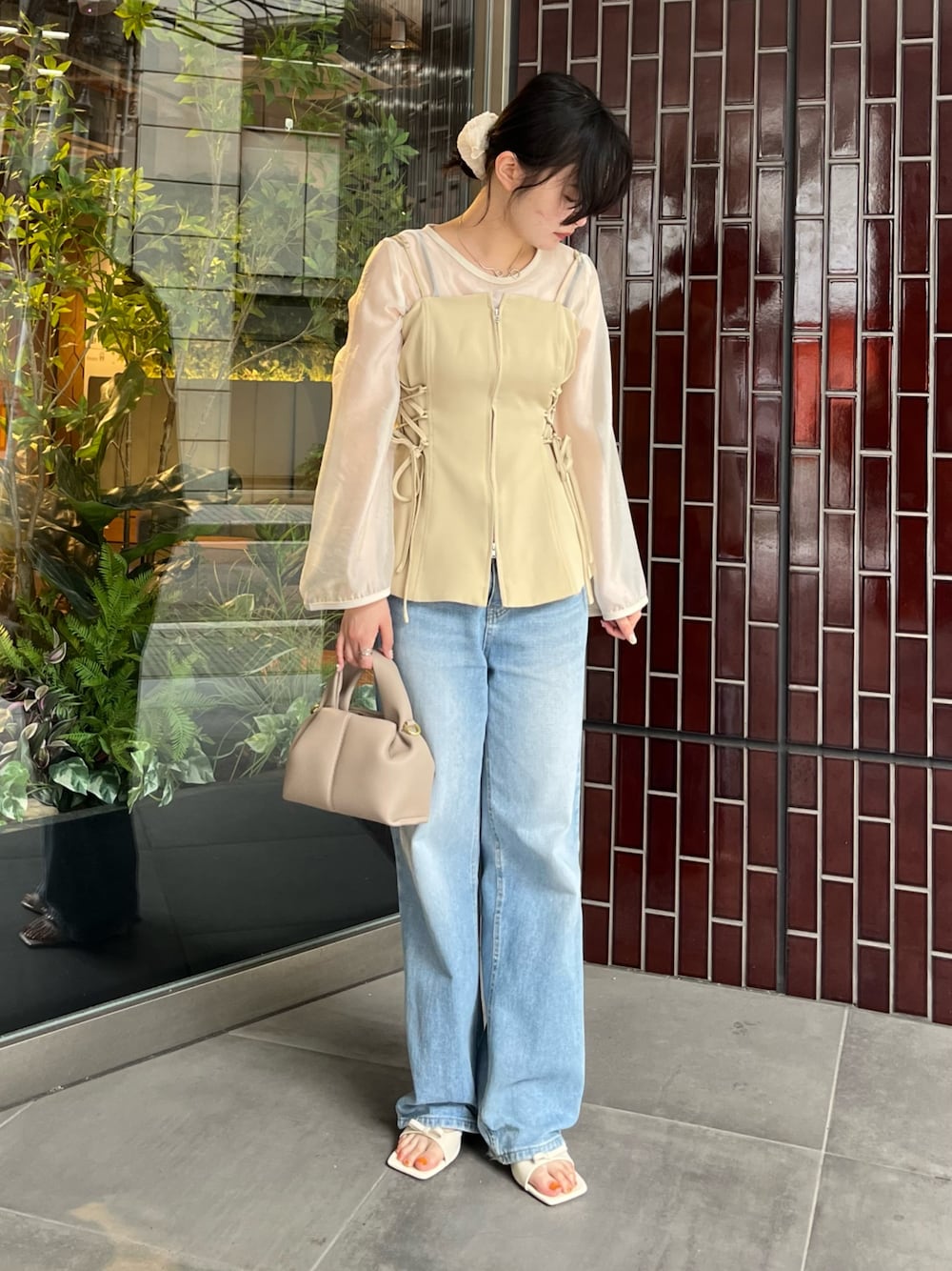 【CLEIO】クレイオ タイトキャミワンピース シースルーセット　アイボリー　白 CLEIO】【入卒式／セレモニー】タイトキャミワンピース