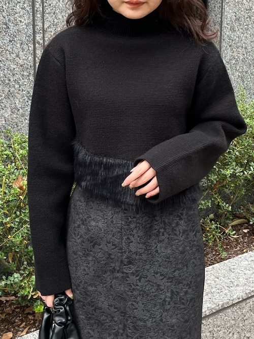 【&ｇ'aime 】花柄タイトスカート　Floral Tight Skirt