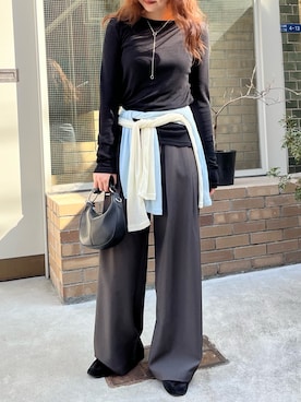 宇野さん（レディース・162cm）の春コーディネート