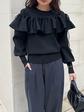 宇野さん（レディース・162cm）の冬コーディネート