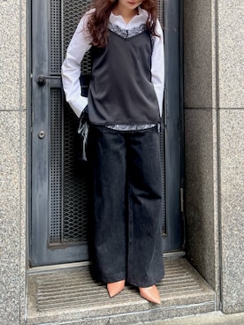 宇野さん（レディース・162cm）の春コーディネート