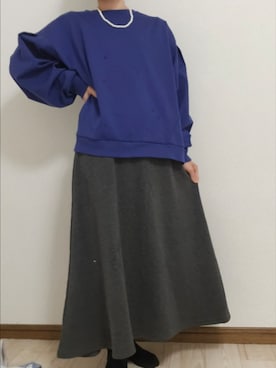 「Samansa Mos2 blue（サマンサモスモスブルー）のアイテム」を使った、つばめさん（レディース・150cm）の秋コーディネート