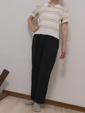 「GU（ジーユー）のアイテム」を使った、つばめさん（レディース・150cm）の夏コーディネート
