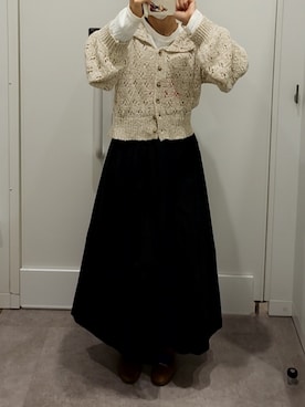 「Samansa Mos2 blue（サマンサモスモスブルー）のアイテム」を使った、つばめさん（レディース・150cm）の秋コーディネート