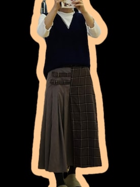 「アイテム（ベスト）」を使った、つばめさん（レディース・150cm）の秋コーディネート