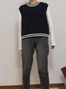 「アイテム（Tシャツ/カットソー）」を使った、つばめさん（レディース・150cm）の秋コーディネート
