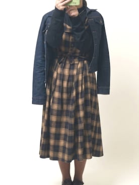 「no brand（ノーブランド）のアイテム（トップス）」を使った、つばめさん（レディース・150cm）の秋コーディネート