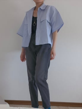 「アイテム（タンクトップ）」を使った、つばめさん（レディース・150cm）の秋コーディネート