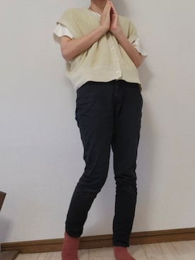 「アイテム（ベスト）」を使った、つばめさん（レディース・150cm・20代）の夏コーディネート