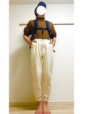 「アイテム（バックパック/リュック）」を使った、takoraisu39さん（メンズ・178cm・20代）の冬コーディネート