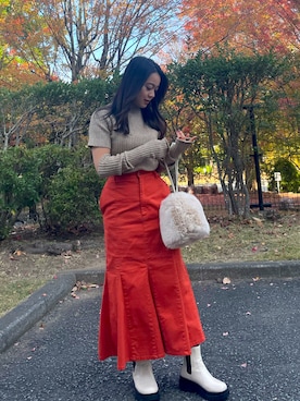 「N（エヌ）のアイテム」を使った、Ayumiさん（レディース・152cm）の秋コーディネート