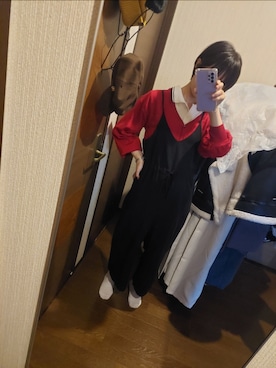 「アイテム（オールインワン・サロペット）」を使った、sugashikao14sukiさん（レディース・159cm）の秋コーディネート