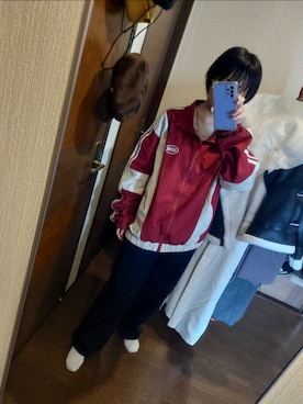 「アイテム（ナイロンジャケット）」を使った、sugashikao14sukiさん（レディース・159cm）の秋コーディネート