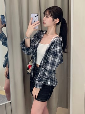 「アイテム（キャミソール）」を使った、ベーグルさん（レディース・160cm）の秋コーディネート