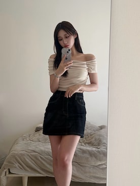「アイテム（腕時計）」を使った、ベーグルさん（レディース・160cm）の秋コーディネート