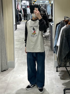 「Confirm（コンファーム）のアイテム」を使った、まーくんさん（メンズ・177cm）の春コーディネート