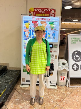「MARY QUANT（マリークワント）のアイテム」を使った、さんちゃんさん（レディース・153cm）の夏コーディネート