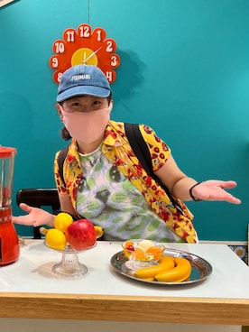 「アイテム（タンクトップ）」を使った、さんちゃんさん（レディース・153cm）の秋コーディネート